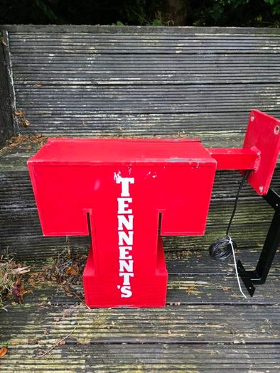 Original Tennents double-sided illuminated pub