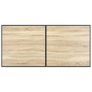 Dining Table Oak 160x80x75 cm MDF Image 4