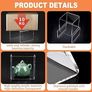 NEW SALE | Set of 9 Clear Acrylic Display Risers Cupcakes Holder Sweet Stand Display Transparent Showcase Stands, Candy Bar Risers, Acrylic Lifts Display for Figures Image 2