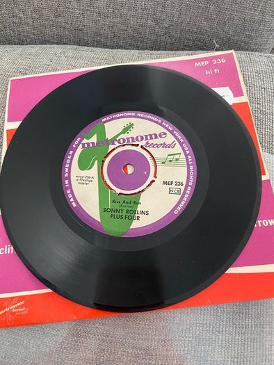 Sonny Rollins Plus 4 7" ep vinyl record jazz