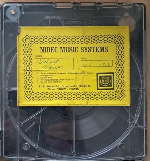 Rare Vintage Nidec Music Systems Cartridges Dublin Muzak Tapes Set of 4