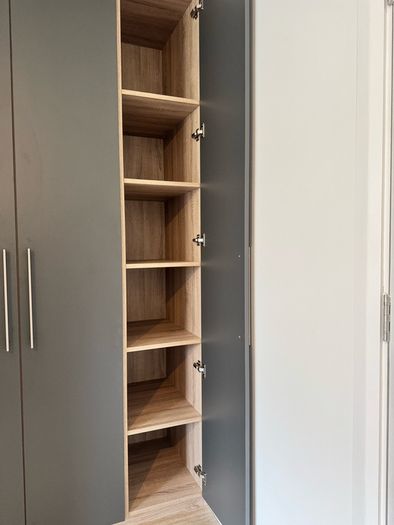 Wardrobes, kitchens, utility rooms, storage units.