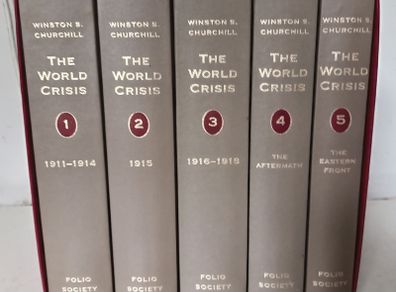 Winston Churchill Folio Society 2007 World Crisis Bookset