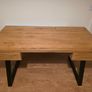 Solid Oak Office Desk Image 2