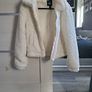 Cream Faux Fur Coat Image 2