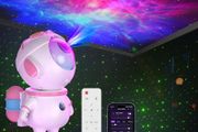 Star Projector,Galaxy Night Light,Astronaut Starry Nebula Ceiling LED Lamp with Timer and Remote, Gift for Kids Adults for Bedroom, Birthdays,Christmas, Valentine's Day