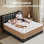 Double Mattresses 4FT6 Memory Foam Mattress, 7-Zone Pocket Sprung Double Bed Mattress with Soft Knitted Fabric, Medium Firm, Motion Isolation, Hybrid Mattress in a Box Image 6