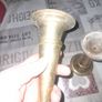 Old Pair of Brass Vases, Postage Available or Collection Image 4