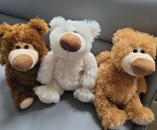 Triplet Teddy Bears Like New Plush Toys Teddies Soft Toys Comforter