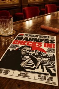 The shining newspaper wall art
