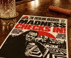 The shining newspaper wall art