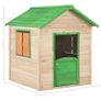 Kids Play House Fir Wood Green Image 9