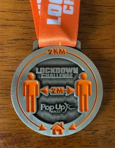 LOCKDOWN Virtual Challenge Finishers Medal