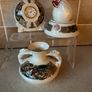 Cre 3 piece set Galway Clock Vase & Candle stand Image 2