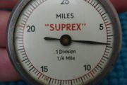 Vintage 'suprex' Clip On Pedometer Up To 25 Miles With 1/4 Mile Divisions