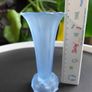 Art Deco Ankerglas Bernsdorf 1930's  Blue Glass 'Trumpet' Vase Image 8