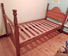 Extremely Solid Single Wooden Bed Frame - Can Deliver