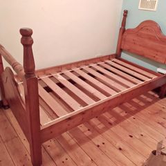 Extremely Solid Single Wooden Bed Frame - Can Deliver