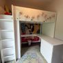 IKEA High Sleeper Bed with Desk, Wardrobe & Storage Image 3