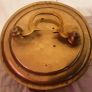 round vintage brass tobacco tin ( possibly bread ) Image 5