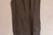 Olsen light brown linen dress