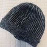 Diesel Grey Knit Beanie Hat Image 3