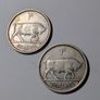 1928 Silver Irish Shillings x2 Image 4