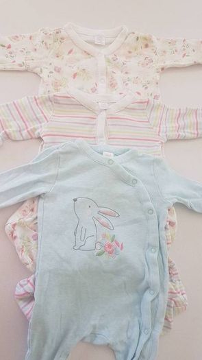 Boots Mini club 0-3 months sleepsuits