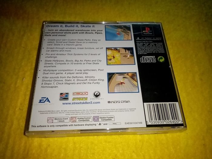 Street Skater 2 PlayStation 1 Ps1 PlayStation 2 ps2 games Original