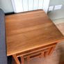 Solid oak nest of 3 tables Image 4
