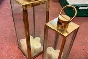 Gold Lantern, Geometric Decor &amp; Candleholder Job Lot