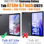 Samsung Galaxy Tab A7 Lite 2021 Case 8.7 inch SM-T220/T225/T227, 360 Rotating Hand Strap] & Kickstand, Drop Proof Image 4