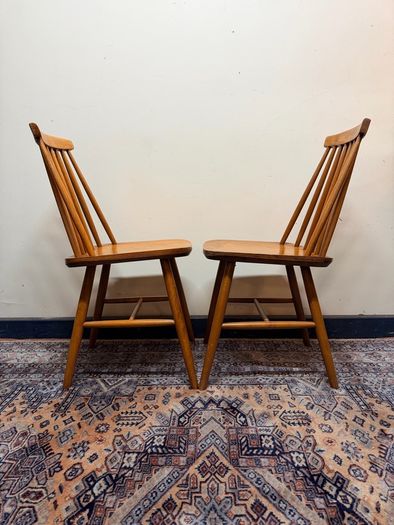 A Nice Pair of Mid Century Scandinavian Teak Chairs