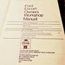Haynes. Ford Escort. Owners Workshop Manual. Image 2