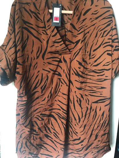 M&S Ladies brown mix summer top size 18 New with tags