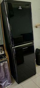 INDESIT Black Fridge Freezer