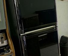 INDESIT Black Fridge Freezer