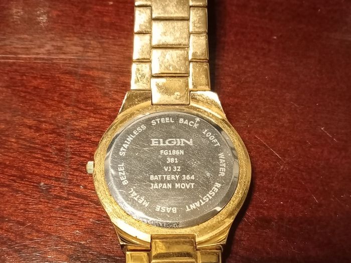 Rare Retro Elgin Lord Diamond Dial Mens Dress Watch.