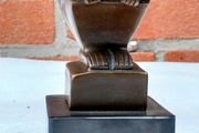 Art-Deco Monkey - Bronze, Marble (Signed)