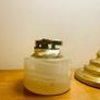 Vintage Azizoff of London Onyx Marble and Brass Table Lighter 60s or 70s Image 3
