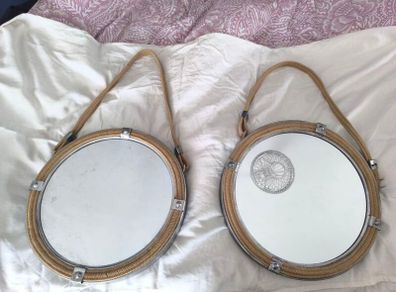 Two nautical style mirrors - sold pending collection