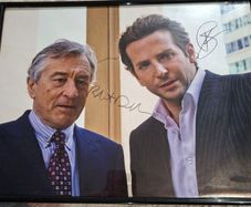 Robert De Niro & Bradley Cooper Hand Signed Photo (Framed) COA Included