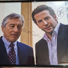 Robert De Niro & Bradley Cooper Hand Signed Photo (Framed) COA Included