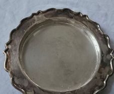 Small silver plated plate