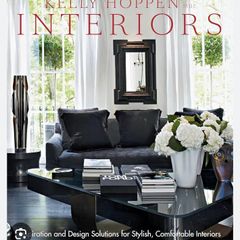 Grey velvet low accent chair (Kelly Hoppen interior designer)