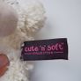 Russ ivory/brown "Cute n Soft" collection plush puppy dog  handbag Image 4