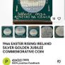 Ireland Golden Jubilee Easter Rising Commemorative Medallion. O Connor 1916-1966 IRISH Image 3