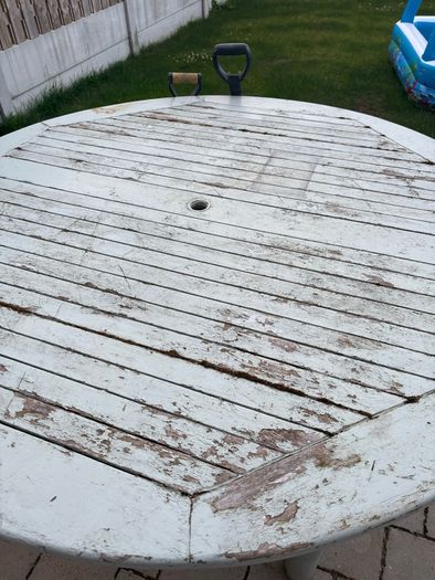Large round garden table
