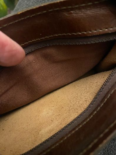 Leather Wrist Clutch Bag