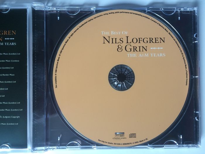 Nils Lofgren & Grin [1998] The Best Of Nils Lofgren & Grin: The A&M Years (1xCD Album)